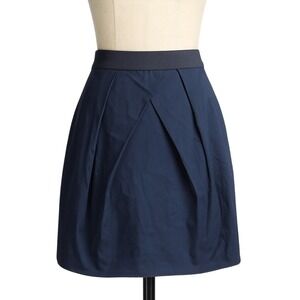 J.Crew Lunette Mini Skirt Women Size 4 Cozy Casual Boho Bubble Pleated Bottom